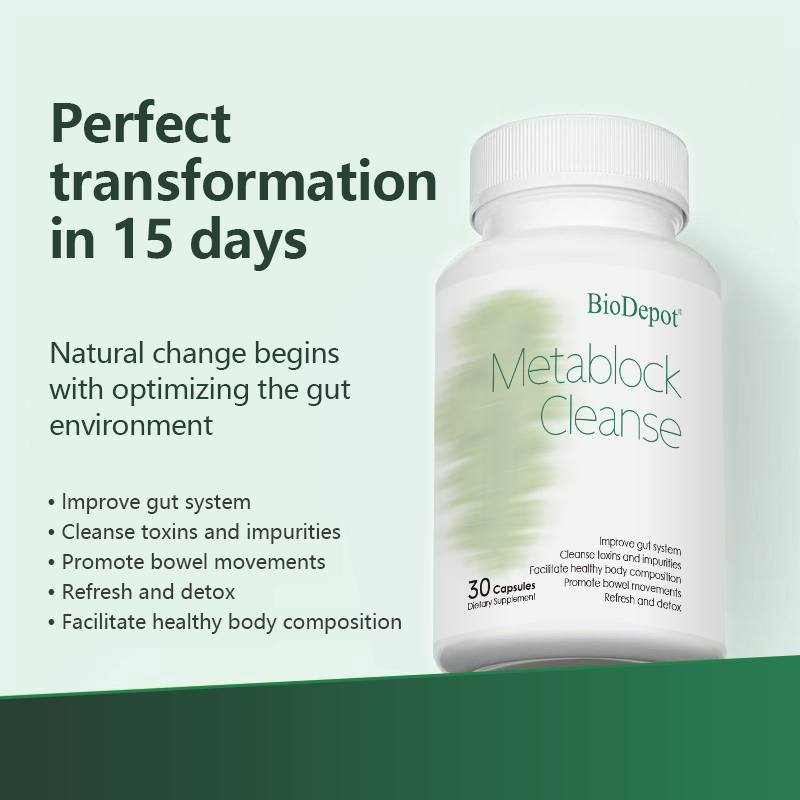 Biodepot Metablock Cleanse Advanced Gut Health Detox Formula