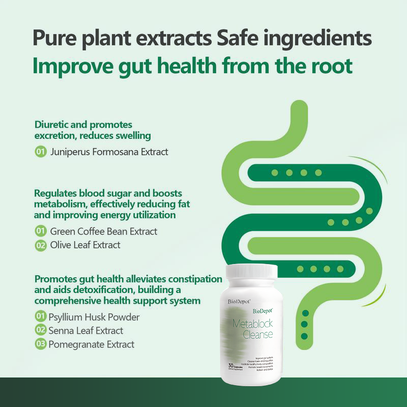 Biodepot Metablock Cleanse Advanced Gut Health Detox Formula