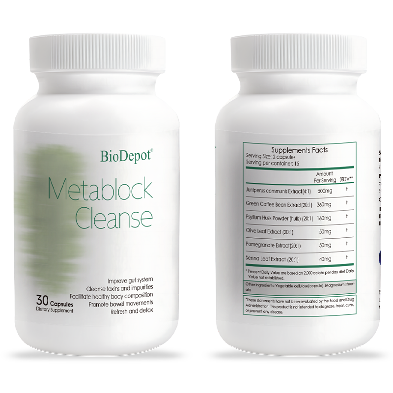 Biodepot Metablock Cleanse Advanced Gut Health Detox Formula