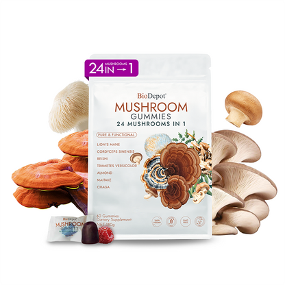 Mushroom Gummies for Women – Dopamine Boost, Mood Support & Vaginal Health – pH Balance, Body Odor Control & Sleep Aid – Vegan Fruiting-Body Blend with Lion’s Mane, Reishi & Cordyceps