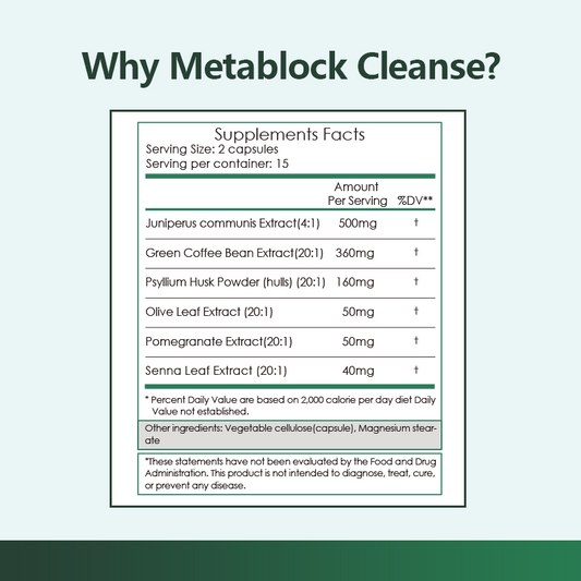Biodepot Metablock Cleanse Advanced Gut Health Detox Formula